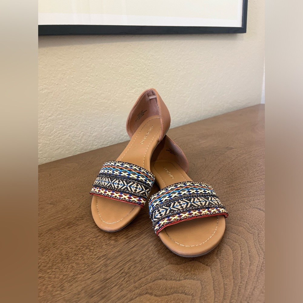 Summer Boho Slip On Open Toe Sandles/Slides - image 1